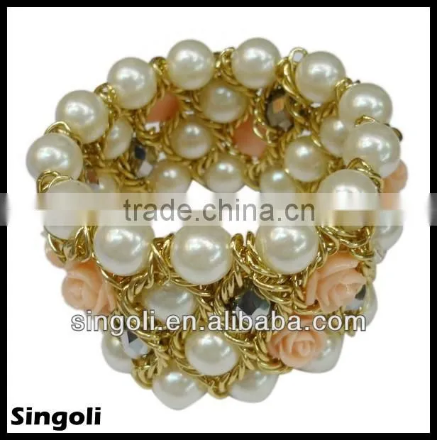 Leopard print Horse hair bracelet round silver chain Lobster clasp 2014 wholesale alili express fashion bracelet jewelry