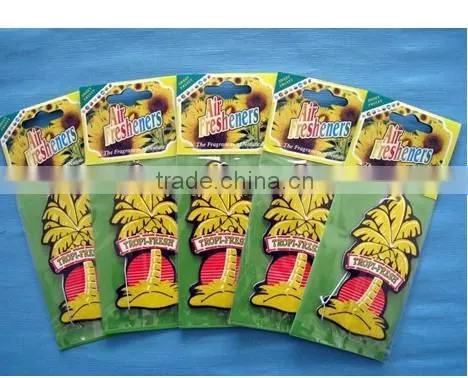New Design paper air freshener made in china