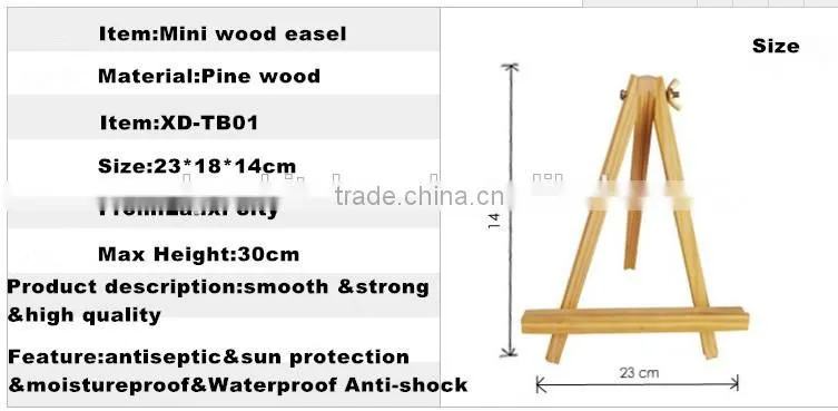 Mini wood easel high quality