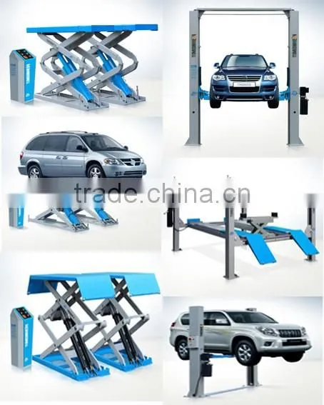 Four Post Car Lift car alignment lift Manual Cylinder Hydraulic Lift