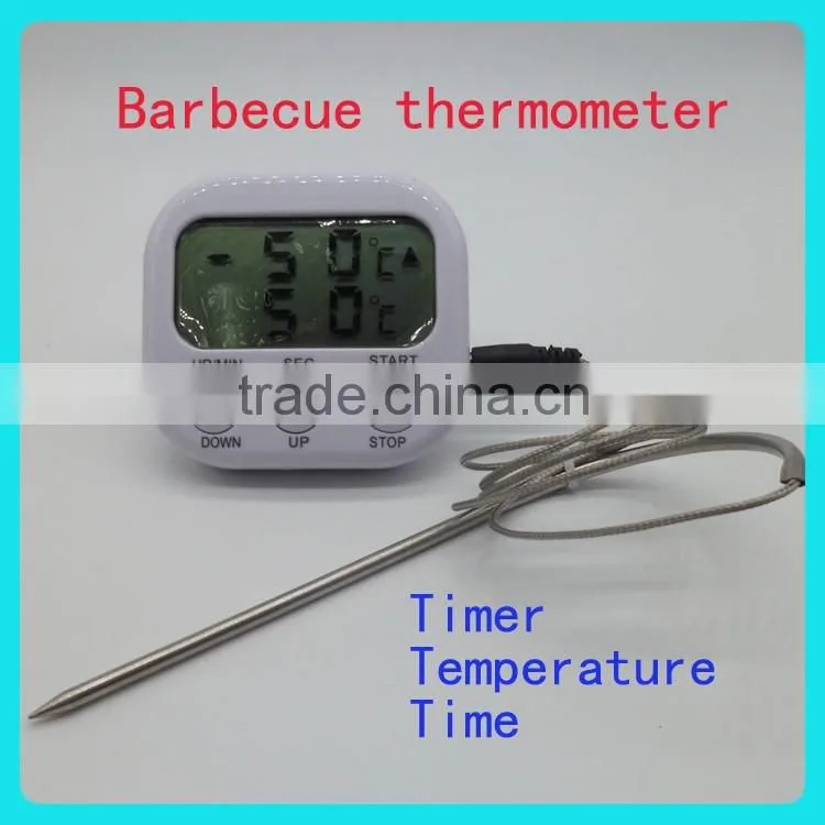 Large LCD digital high tech mini meat thermometer