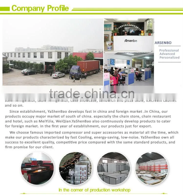 table refrigerator with 1/3 plate/ commercial stainless steel refrigerator