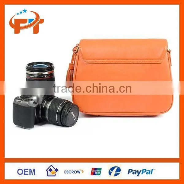 PU Leather DSLR SLR Camera Case Bag For Olympus