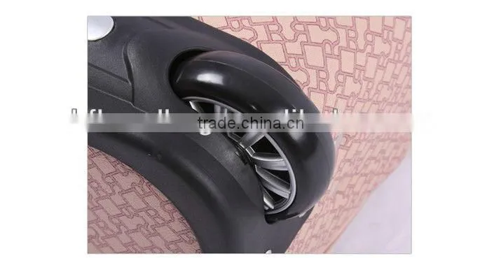 Cabin size soft luggage suitcase rolling trolley bag