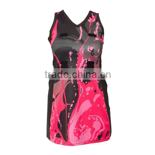 Full sublimation netball dress for school or club team