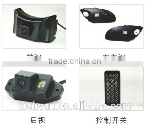 HD Full View 360 Degree Camera System With 4 Cameras