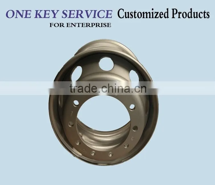 LOTOUR brand steel truck wheels & rims 19.5x6.75 19.5x7.50 for Dong feng