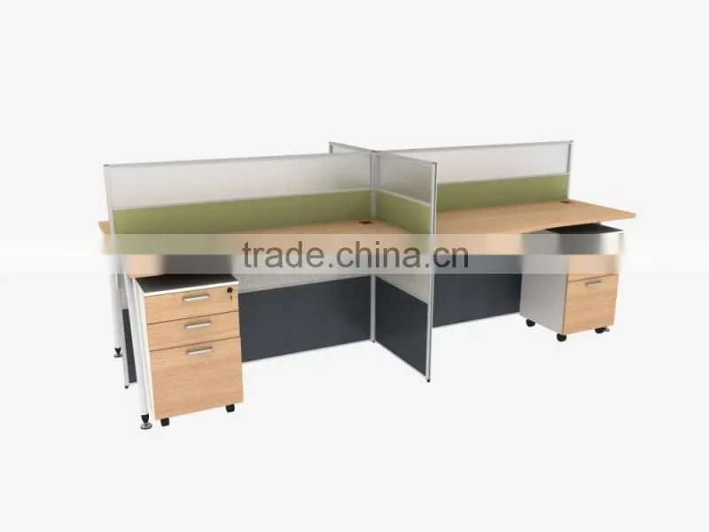 Customized workstation office partition standard size latest office table designs