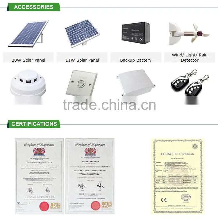Electric remote control window opener