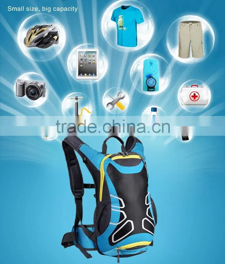 2015 New style cycling backpack with water outlet pro nylon sport backpack