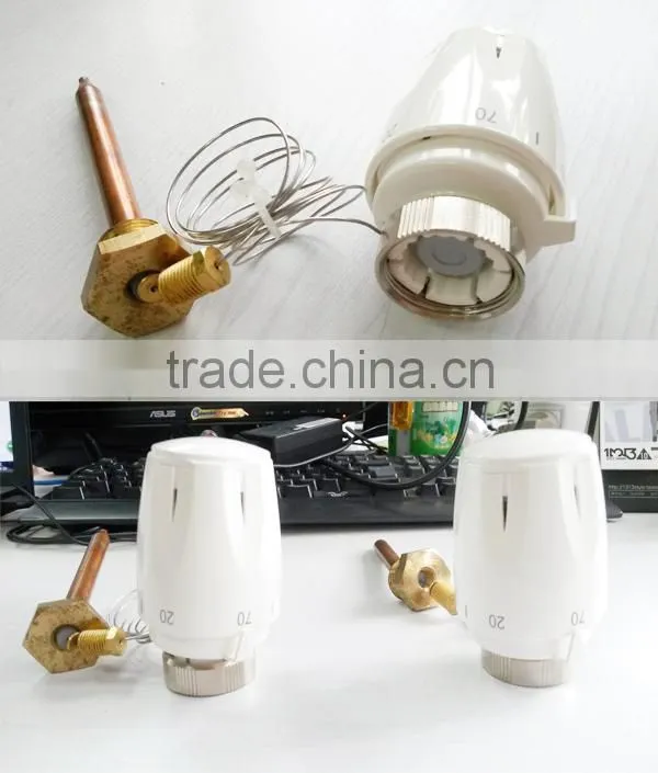 Thermostatic head with liquid-filled immersion sensor TF-13C