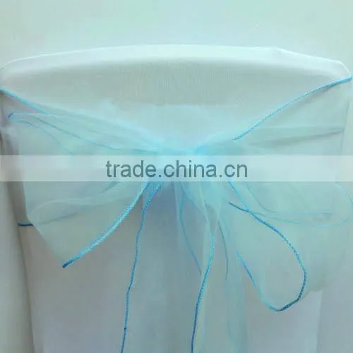 New Style Yellow Organza Chair Sashes