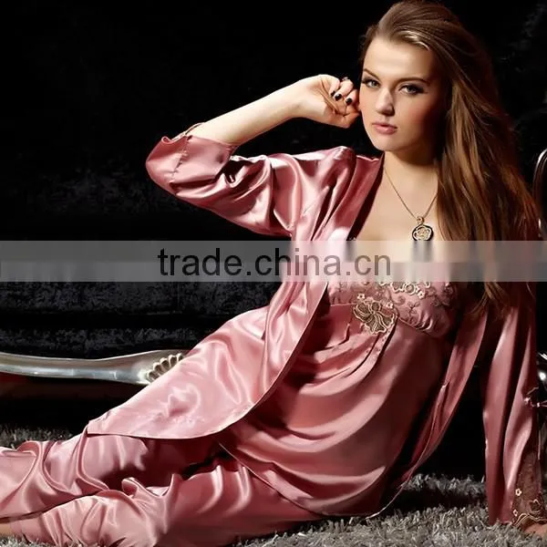 Garment Fabric Polyester Satin, satin nightshirt for women