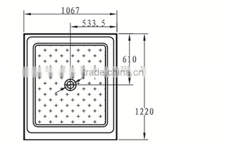 cUPC america standard shower base,custom shower tray,fiberglass and resin shower base