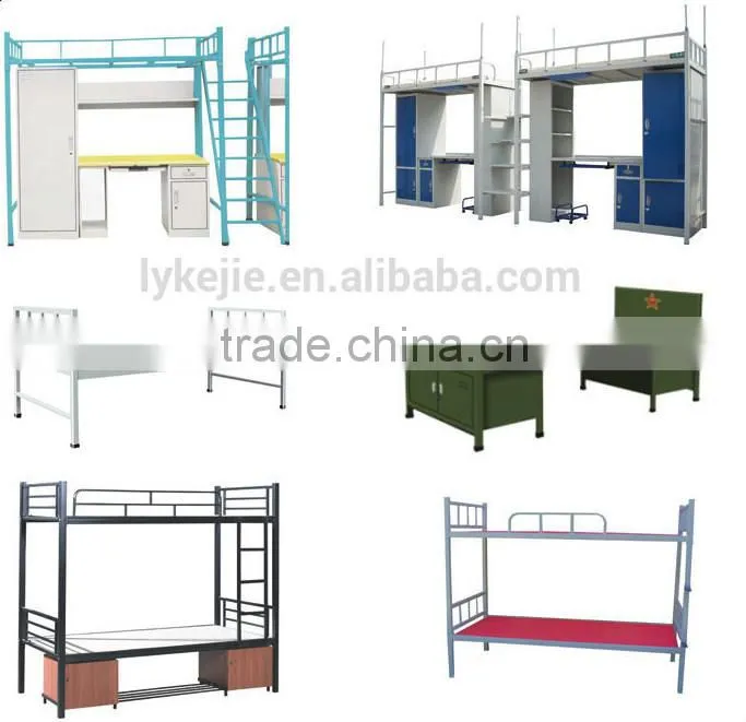 bed with desk and cabinet handmade iron beds modern student metal bunk beds