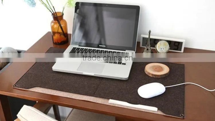 Multifunctional Protective PU felt Leather Mat /Mouse Pad /Table Mat/Desk Pad/Organizer For Desktops And Laptops,