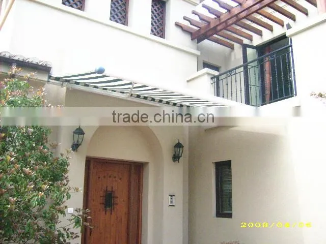 2014 new motorized automatic manual acrylic fullcassette retractable awning