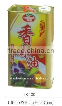 5L tin can for cooking oil
