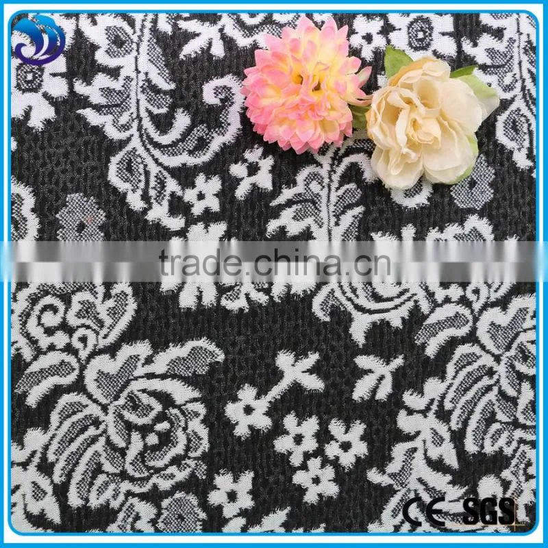 Hot Sell New Product Plain Dyed Ployester Spandex Fashion Dress Jacquard Fabric