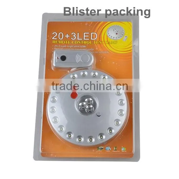 Popular High quanlity 23 LED remote control camping lamp