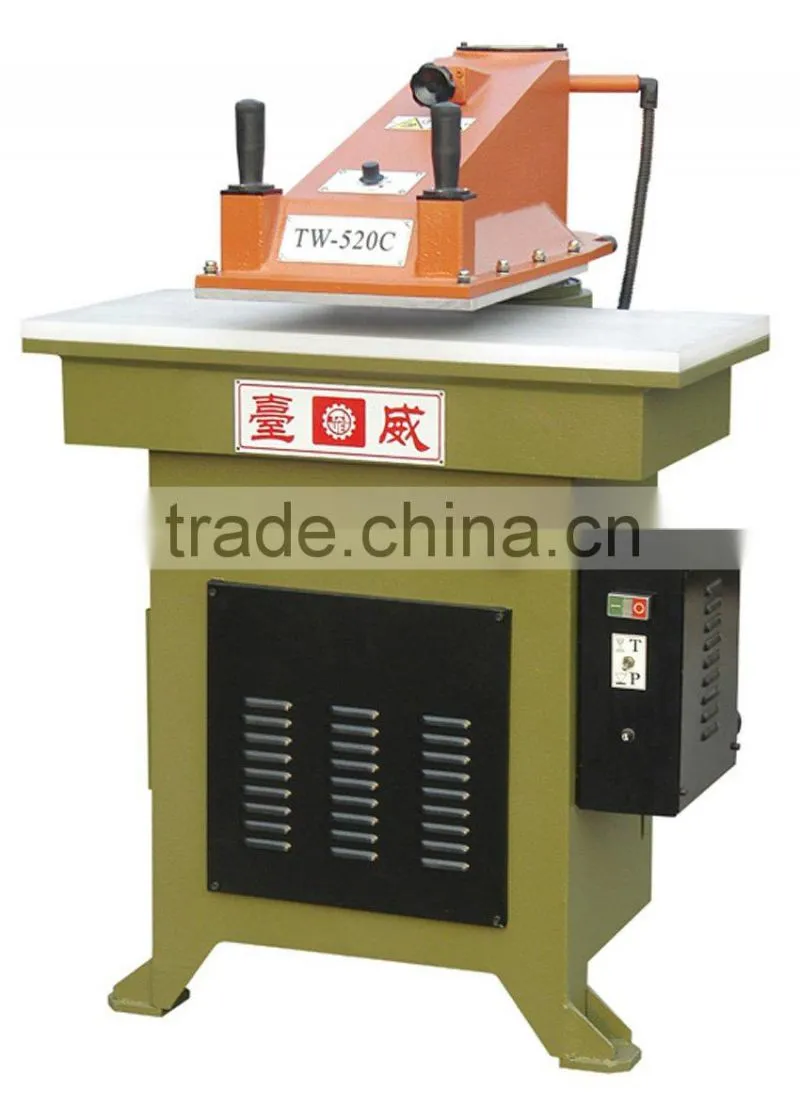 hydraulic swing arm shoe clicker/pressing machine