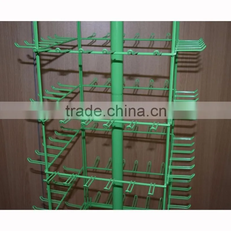 universal floor metal peg display rack with good quality
