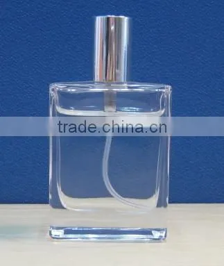 Hot Sell 50ml Square Glass Perfume Bottle