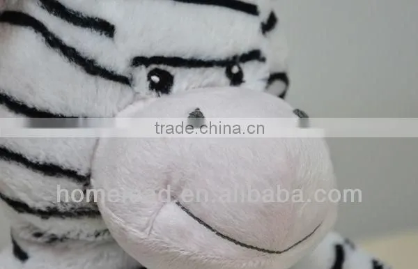custom cheap soft funny stuffed zebra plush toy