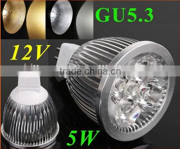 85~265V 5W GU10/E27/G5.3 LED lamp light Spotlight White/Warm whiteLed Lighting