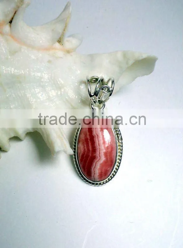 Rainbow Moonstone Cabochon Oval 925 Sterling Silver Pendants , Designer Silver Pendants, Fashionable Silver Pendant