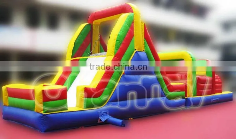 Guangzhou factory direct sales cheap inflatable water obstacle course for sale