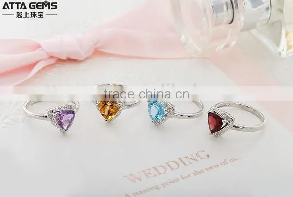 Narutal gemstones silver 925 ring designs