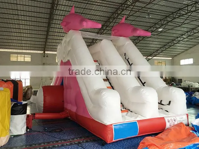 Amazing customized swimming pool water slide , portable kids water slide