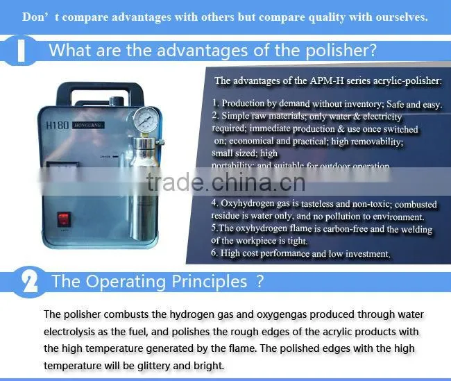 Portable Oxygen Hydrogen Water Welder Flame Polisher Polishing Machine 95L, Double Guns, 110V