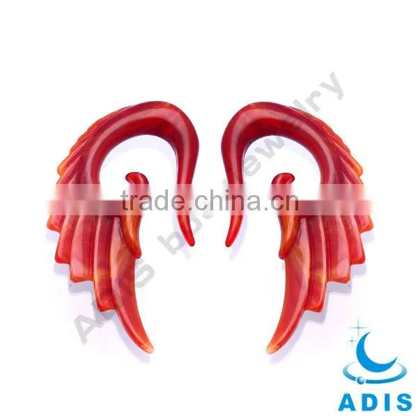 fashion products swan shape ear plugs ear spiral piercing jewelry