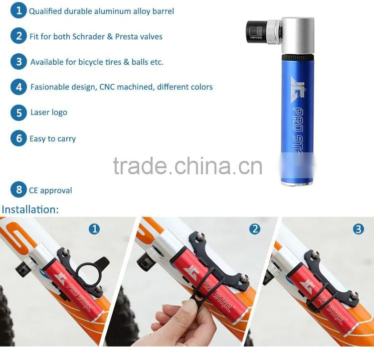Best quality Most Popular Mini Hand Bike pump (JG-1015-C)