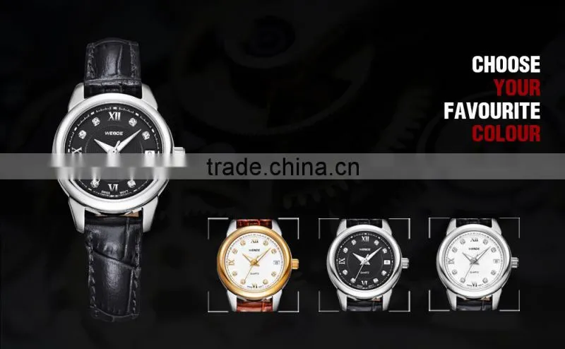 Women hot Selling leather bracelet watch Fashion waterproof watch WG93009