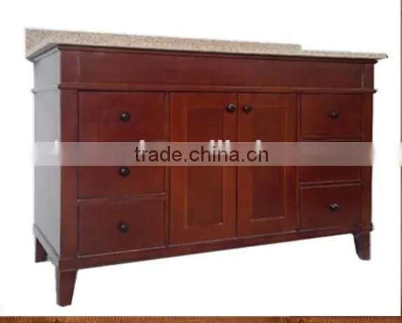 2016 Latest Modern Style Solid Wood Bathroom Vanity