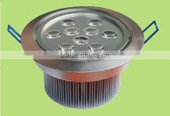 9w round commercial aluminum LED downlight