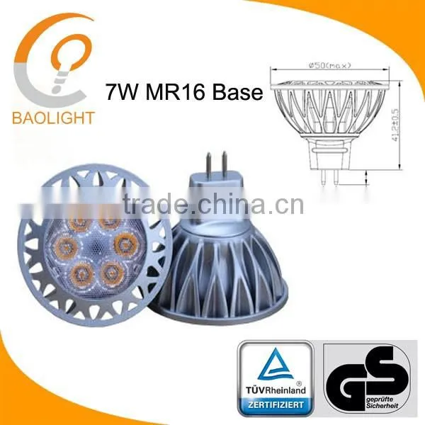 230v lampe led gu5.3 7W white spot lights led gs tuv