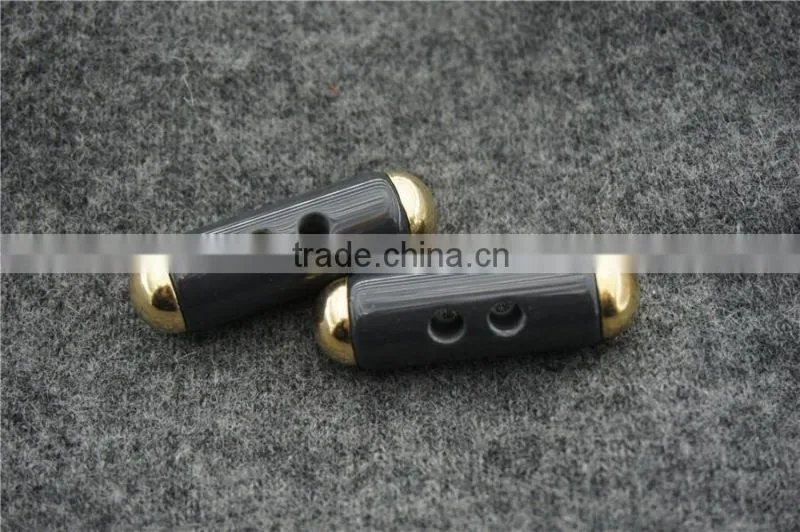 chinese wenzhou button factory direct resion plus metal 2-holes toggle button for clothing