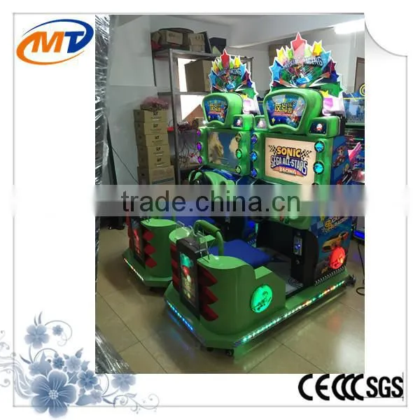 Coin operated car racing game machine/ racing car simulator with arcade games/ car racing amusement game machine with CE