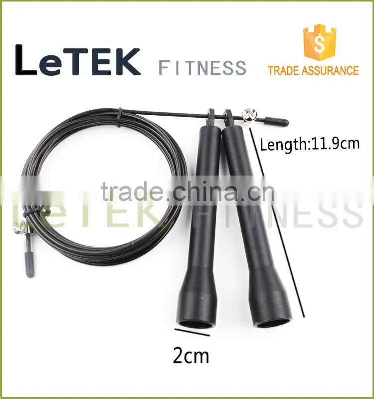 Jump Rope - Crossfit, MMA, Boxing Lightweight Long Ballistic Handles, Adjustable Length Cable and Dual Bearings - 100% Lifetime