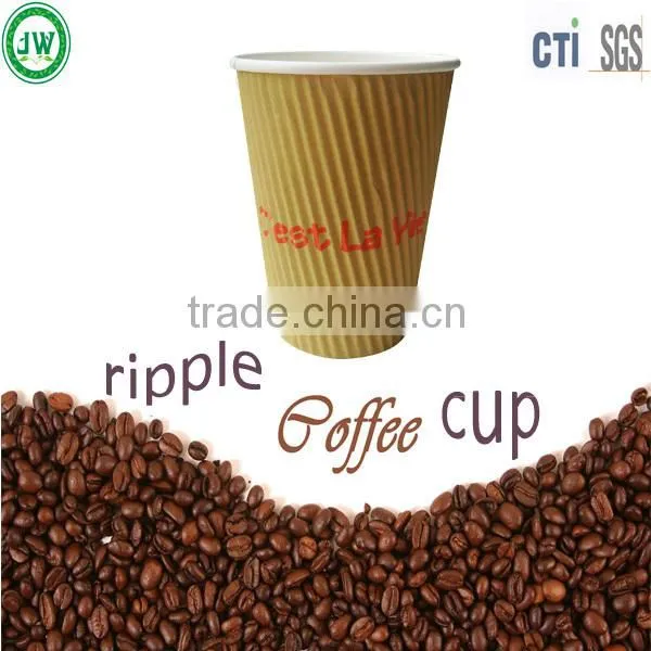 double wall espresso cup hot drink corrugated paper cup hot drink paper cup with handle