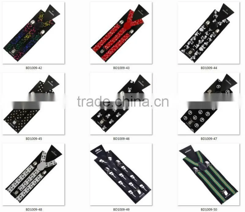 New Unisex Fashion Flame Braces Suspenders for Pants Adults