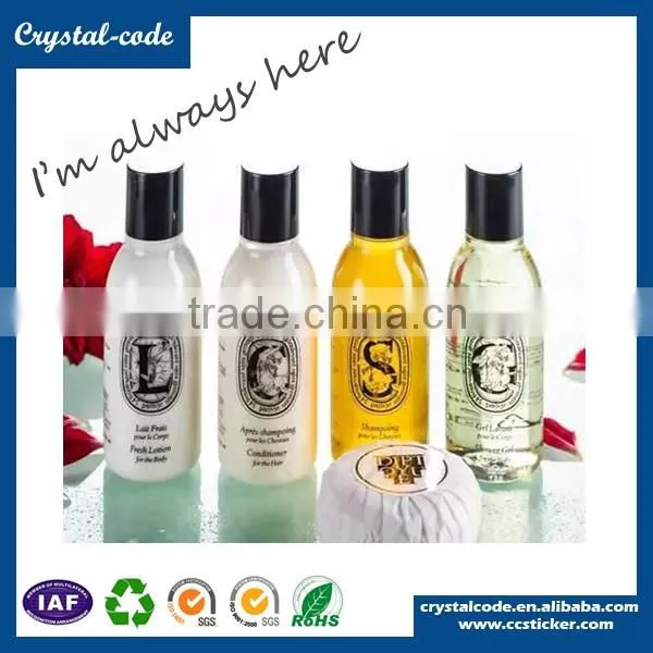 Luxury pet adhesive roll removable double-side printing cosmetic label