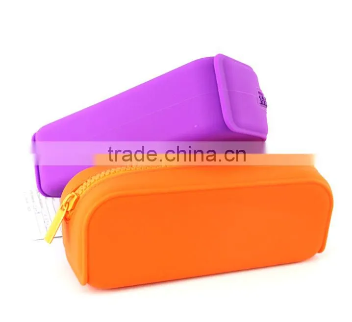 Factory directly silicone pencil bag OEM logo wholesale promotion gift