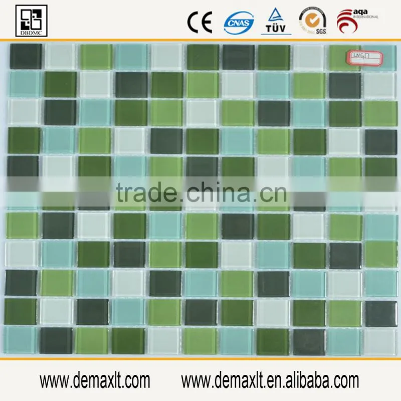 Polished machine cut glass tiles glass mosaics tiles