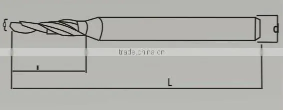 LZ0126 forming clocks glasses frames solid tungsten carbide spiral flute step drill bit