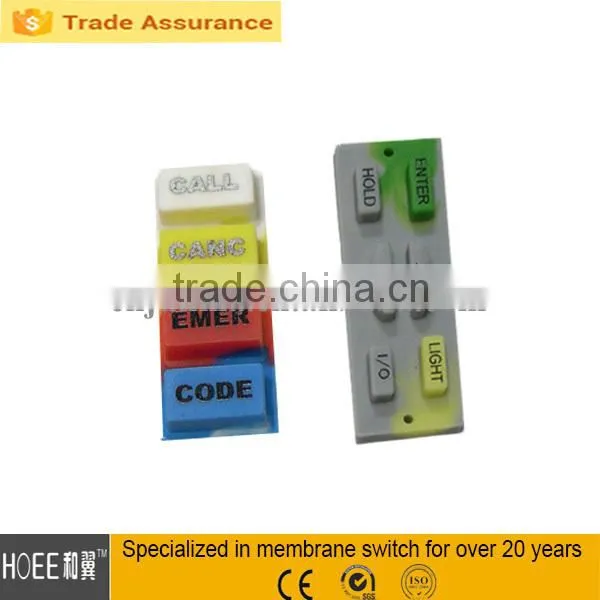 four rubber button silicone keypad